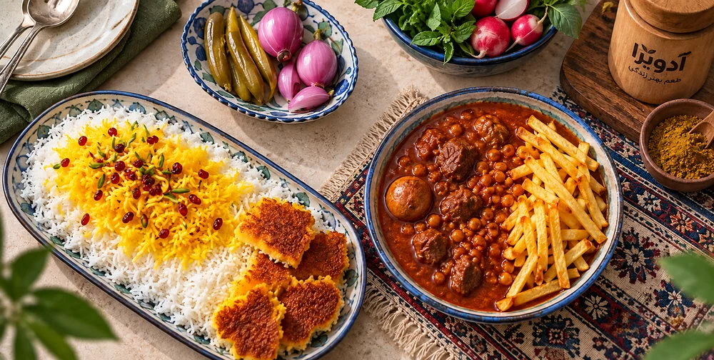 قیمه مجلسی با ادویه کاری